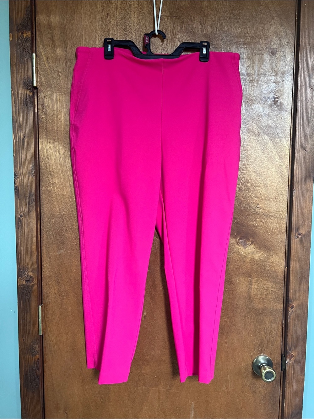 Rachel Zoe Vibrant Fuchsia Cropped Ponte Pants